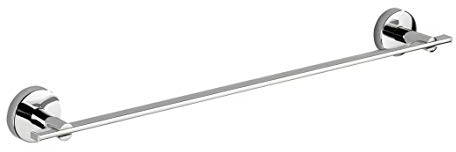 WENKO Vacuum-Loc toallero de barra Uno Capri - fijar sin taladrar, Cinc moldeado bajo presión, 58.5 x 6 x 7 cm, Cromo