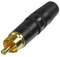 REAN Cinch Stecker by Neutrik schwarzer Kodierring - NYS373-0