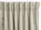 LIFA LIVING 1x Blickdichter Vorhang mit Haken in Creme, 250 x 150 cm (L x B) Verdunkelungsvorhang, Vorhang für Schlafzimmer, Wohnzimmer