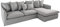 Invicta Interior Großes Ecksofa Heaven 255cm Leinenstoff in grau Leinen Couch Eckcouch Sofa Landhausstil
