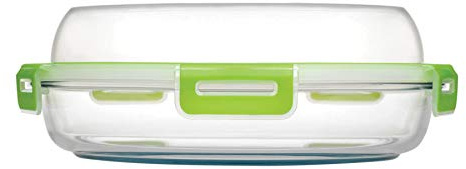 Pasabahce, 59524 Storemax Borosilicate Glass Food Container V: 1.84 L with BPA Lids