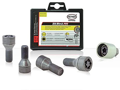 HEYNER Germany Fits Fiat 500X Locking Wheel Nuts Set 4 Car Security Locks Anti-theft 481/5