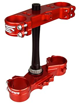 SCAR Gabel-Teil, kompatibel mit Honda CR 125 250 CR125 CR250 97-07 – Offset 22 mm – Rot