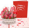 Lovepop® 3D Pop-Up Karte romantischer Blumenkorb Korb Liebeskarte für Valentinstag valentines day card | inkl. Umschlag & Versteckfach für Geld & Gutscheine
