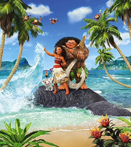 Komar Disney IADX5-012 Moana Beach Papier peint photo en non-tissé pour chambre d'enfant 250 x 280 cm