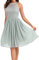 Laorchid cocktailkleid festlich Kleid brautjunfernkleid Hochzeit schulterfrei Kleid Abendkleid a Linie Damen Neckholder elegant Spitzen Sommerkleid Hellblaue türkis 42 (EU-XL)