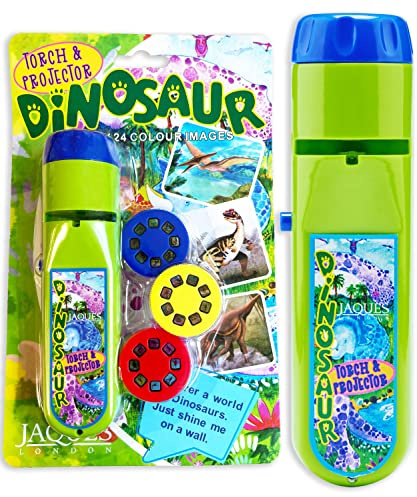 Jaques of London Dinosaur Toys | Dinosaur Torch | Dinosaur Projector | Dinosaur Toys for Boys Age 3 | Dinosaur Torch Projector for Kids | Since 1795