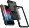 ORETECH Funda Transparente para iPhone SE 2020/SE 2022/7/8, con [2X Protector de Pantalla] Silicona Bumper Carcasa Antichoque y Antigolpes Caso Clear Case para iPhone SE 2022 5G, Negro
