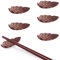 WANGCL 5 Piezas Reposa Cubiertos Mesa Madera Natural Forma Reposa Cucharas Reutilizables Palillos Descansa para Chinos Cuchillos