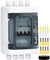 2pcs DC 12V Leitungsschutzschalter Trennschalter PV Solar Anlage Sicherungsautomat Gleichstrom 60A 2 Polig (DC12V-DC400V or AC110-400V) Mit IP65 Wasserdicht Gehäuse