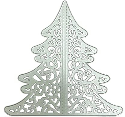 ECMQS Weihnachtsbaum Stanzmaschine Stanzschablone, Scrapbooking Prägeschablonen Stanzformen Schablonen for Scrapbooking, Fotopapier, Karten, Craft Prägen DIY Herstellung Geburtstag Geschenk-3239