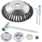 Realman 20,3 cm gedrehter Stahldraht-Trimmerkopf für Stihl Straight Shaft Trimmer FR130 FS55 FS56 FS56R FS70 FS72 FS74 FS75 FS76 FS80 FS80R FS83 FS85 FS89 (Kopf mit Stihl 7-teiliges Adapter-Set)