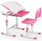 MAMIZO Kinderschreibtisch Stuhl Höhenverstellbar, Kindertisch Stuhl Set mit neigbarer Tischplatte,Schreibtisch Kinder Mädchen & Jungs, Jugendschreibtisch mit Schublade (Rosa)