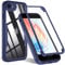 OWKEY iPhone SE 2020 Case, iPhone SE 2022/8/7 Case, 360° Full Body Heavy Duty Cover With Built-In Screen Protector, Shockproof Protective Phone Cover for iPhone SE/8/7 3rd 2nd Gen 4.7” (Blue)