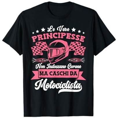 Divertente Moto Donna Motociclista Motociclismo Maglietta