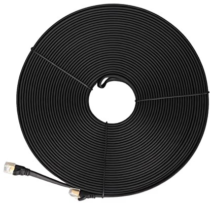 Bewinner Cat8 Ethernet Kabel, Hochgeschwindigkeits 40 Gbit/S Internet Netzwerk LAN Drahtkabel, PVC RJ45 Cat 8 Netzwerk LAN Koaxialkabel für Router, Modem, PC, für PS5 für PS3 Spiele (30m)