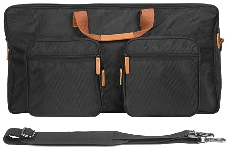 CRGANGZY DJ-Controller-Tragetasche for Pioneer DJ DDJ-800 DDJ-FLX104 FLX6, DJ-Controller-Schutzhülle mit Schultergurten, tragbare Reise-Gig-Tasche for DJ-Ausrüstung, Schwarz, Dongsen