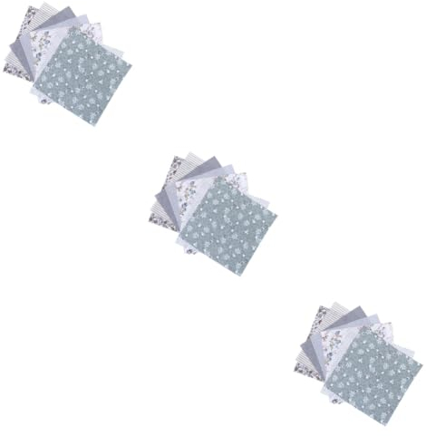 EXCEART Baumwollstoffbündel 21-Teiliges Baumwoll-Schnuffeltuch Japanischer Stoff Kuchen-Set Stoff Patchwork Basteln Nähen Stoffquadrate Bedruckt Diy-Baumwollstoffe Handmaterial Kleine