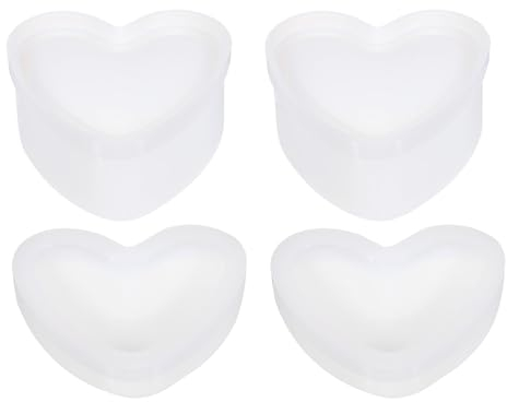 PATIKIL Molde de Silicona para Macetas, 2 Uds Moldes En Forma de Corazón para Hacer Macetas Caseras Y Cajas de Almacenamiento para Decoración Del Hogar Y Jardín