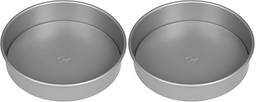 Tala Sandwich Tin - Non-Stick Baking Pan with Loose Base - Even Heat Distribution Cheesecake Tin - Carbon Steel, Dishwasher and Freezer Safe Cake Tins for Baking - 20cm (Pack of 2)