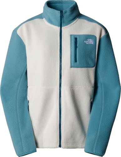 The North Face NF0A88429IE1 Women’s Yumiori Full Zip Maglia Lunga Donna White Dune/Algae Blue/M Taglia XL