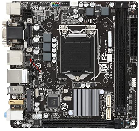 Scheda madre computer Fit For Gigabyte GA-H81N Presa della scheda madre LGA 1150 H81 DDR3 16G USB3.0 SATA3.0 Mini ITX HTPC. for il nucleo 4a generazione I7i5i3