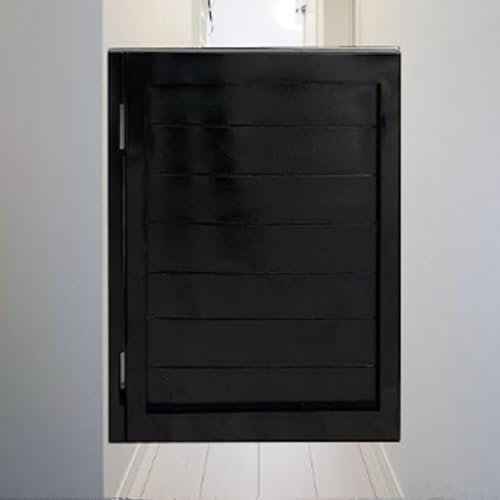 Saloon Porte Portes de Salon à Panneau Unique de 90 cm en Bois de Pin, Portes Double Action pour Balcon, Placard Portes Battantes Occidentales, Porte à Persiennes en Bois Massif avec Montant de Porte