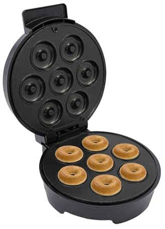 Elektrischer Nussbäcker,Donut MakerKrapfenmaschine,Mini-Donut-Maker für 7 Mini-Donuts, für den kommerziellen oder privaten Gebrauch verwendet werden (1000, Watt)