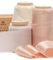 Vitalizart Satin Seidenband Rosa & Nude, Geschenkband 3,8 cm x 13,7 m mit Holzspule, Handgefertigte Stoffband für Geschenkverpackungen, Festliche Dekorationen, DIY-Basteleien, Hochzeitssträuße
