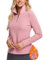 Soneven Thermoshirt Damen Langarm Sport Thermo Oberteil, 1/4 Zip Thermo Pullover Damen Herbst Basic Langarmshirt, Leicht Sportshirt für Tägliches Outfit, Laufen, Training Rosa XXL