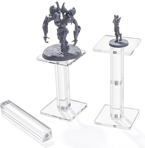 Kalami 2 Stück Magnetische Miniatur Fliegende Kampferhöhung für DND mit 5,1 cm Basis, 3D Erhöhung für TTRPGS und Brettspiele