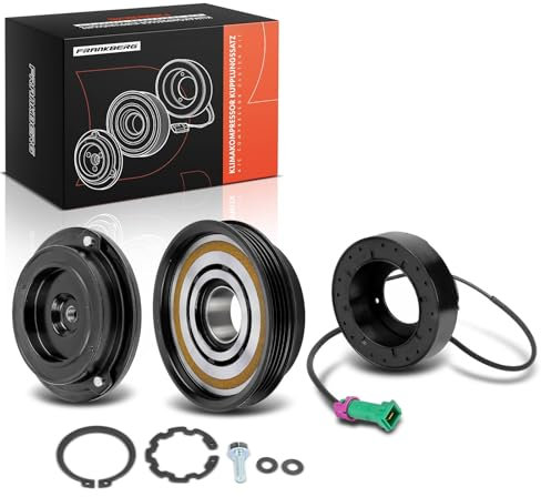 Frankberg 1x Kit d'embrayage du Compresseur de Climatisation Compatible avec A4 8D2 A6 4B2 Superb I 3U4 Passa.t 3B2 Passa.t 3B3 Passa.t Variant 3B5 Passa.t Variant 3B6 Remplacer# 8D0260805B