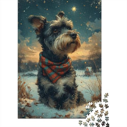 Jigsaw Puzzle Yorkshire Terrier Dog Challenging Puzzles Intellectual Game Family Jigsaw Puzzle Animal Fun And Challenging Activity 1000 Pieces for Boys Girls 1000pcs (75x50cm)
