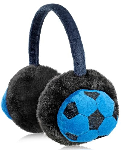 BTHRORO Cache Oreilles Enfant Garçon, Cache-Oreille Chaud en Peluche Couvre-oreilles Réglables Chaud Hiver Cache-oreilles d'Extérieur pour Hiver Activités de Plein Air