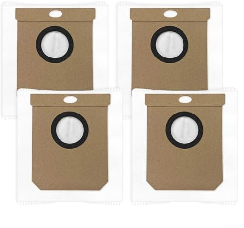 Honseadek Sacchetti di ricambio per aspirapolvere, sacchetti per aspirapolvere Conga 8490 per robot aspirapolvere Ultra Power, grande capacità (confezione da 4)