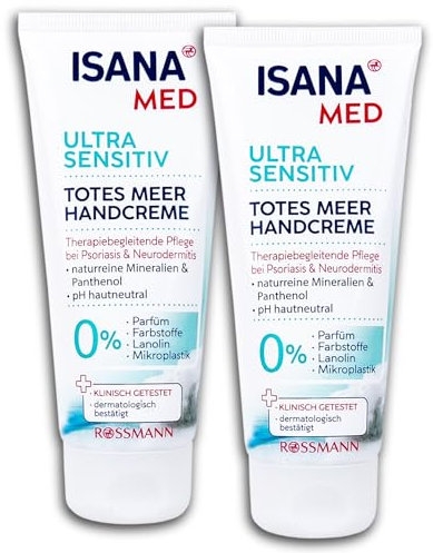 2 er Pack ISANA MED Handcreme Totes Meer 2 x 100ml