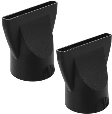 Warmhm 2 Ugelli Per Asciugacapelli Universali In Plastica Nera Ugelli Di Ricambio Per Asciugacapelli Da Salone Per Asciugacapelli Con Di 4 5 Cm.