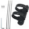 Water Bottle Holder for Bike, Bike Bottle Holder with Silicone Material, Bike Water Bottle Cage for Mountain Bikes, Road Bikes, and Commuter Bikes, Black, 9 * 17.5 Cm