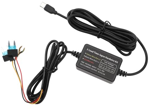 Generic USB C Hard Wire Kit 12V-30V Bis 5V Netzteil für Dashcam, Geeignet für Rückspiegelkamera