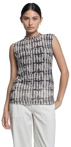 Street One Studio Damen Gemustertes Mesh-Top