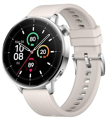 OnePlus Watch 3 43mm Silver Steel, Display rotondo da 1,32 pollici, acciaio argento, WearOS, archiviazione 32 GB, monitoraggio del sonno, batteria 345 mAh, Bluetooth, ioni di litio, multi-GNSS