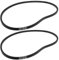 ECSiNG Courroie Trapézoïdale 2 Pièces 22431-VG4-B50 Compatible avec Honda HRB 536 C Compatible avec IZY 53