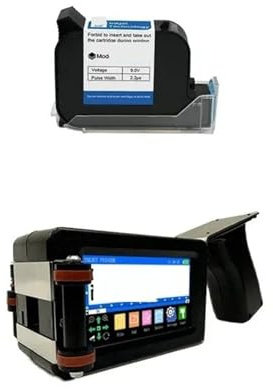 HDXAEW 1760PLUS-3 12.7MM Thermal Inkjet Printer For Plate Portable Text QR Barcode Batch Number Logo Label Coding Machine on Any Surfaces(With 1 ink)
