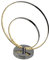 Näve Leuchten 3100042 A LED Tischleuchte, Metall, 8 W, Chrom, 35 x 18 x 38, 5 cm