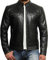 BRANDSLOCK Herren Lammfell Echt Leder Biker Jacke