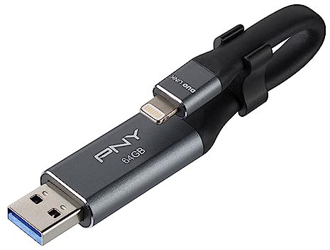 PNY P-FDI64GLA02GC-RB Clé USB 3.0 Gris Métallisé 64 Go
