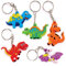 Baker Ross FC958 Dinosaurier Schlüsselanhänger - 10er Pack, Schlüsselanhänger für Kinder, ideal für Partytüten, Nikolaus, Kindergeburtstag Mitgebsel und kleine Geschenke