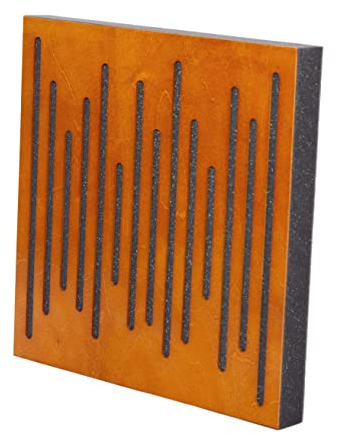 Bluetone Acoustic WaveFuser Wood - Akustikplatten aus Naturholz - Akustikpaneele - akustikschaumstoff 50x50cm (Kirsche)