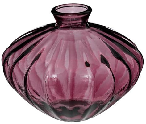 Atmosphera - Vase Candy - Verre recyclé - Rose - H14 cm