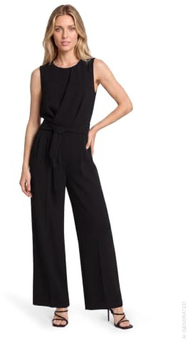 Betty & Co Damen Jumpsuit ohne Arm 44, Schwarz